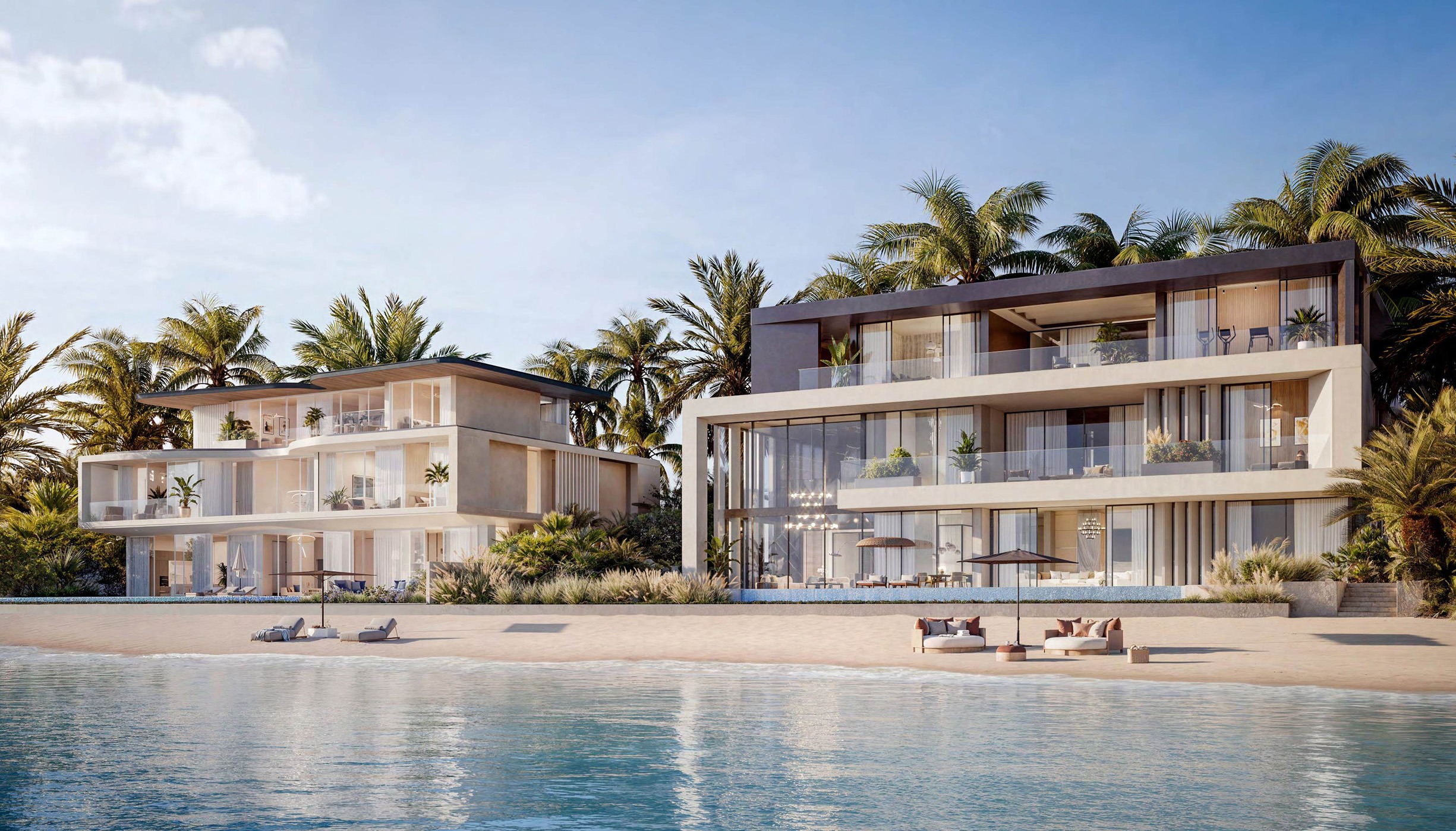 Beachfront villas Dubai